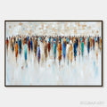HOLMAN ART Convergence – Textured Abstract Figurative Crowd Painting - image 1