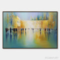 HOLMAN ART Echoes of Eternity – Large Figurative Cityscape Oil Painting of a Historic Wall - image 1