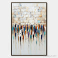 HOLMAN ART Convergence – Textured Abstract Figurative Painting of People Gathering - image 1