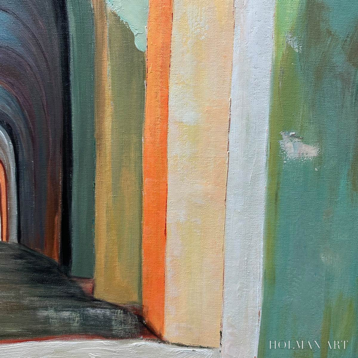 HOLMAN ART Passage – Architectural Oil Painting with Warm Tones - image 6