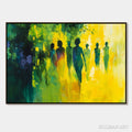 HOLMAN ART Sunlit Passage – Vibrant Abstract Figurative Oil Painting - image 1