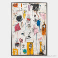 HOLMAN ART Playful Graffiti – Abstract Figurative Oil Painting - image 1