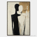 HOLMAN ART Duality – Abstract Figurative Textured Oil Painting - image 1