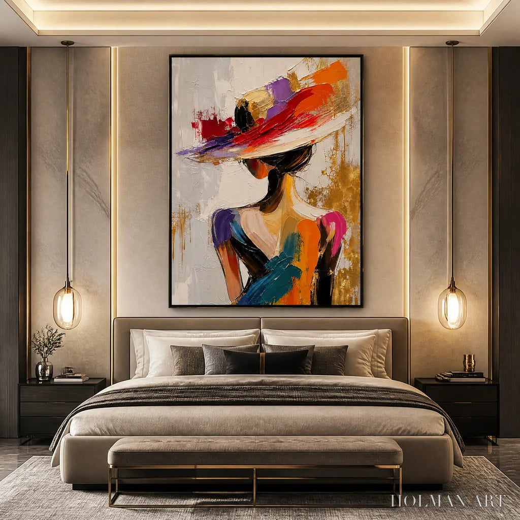HOLMAN ART Runway Bloom – Colorful Fashion Portrait Painting - image 6