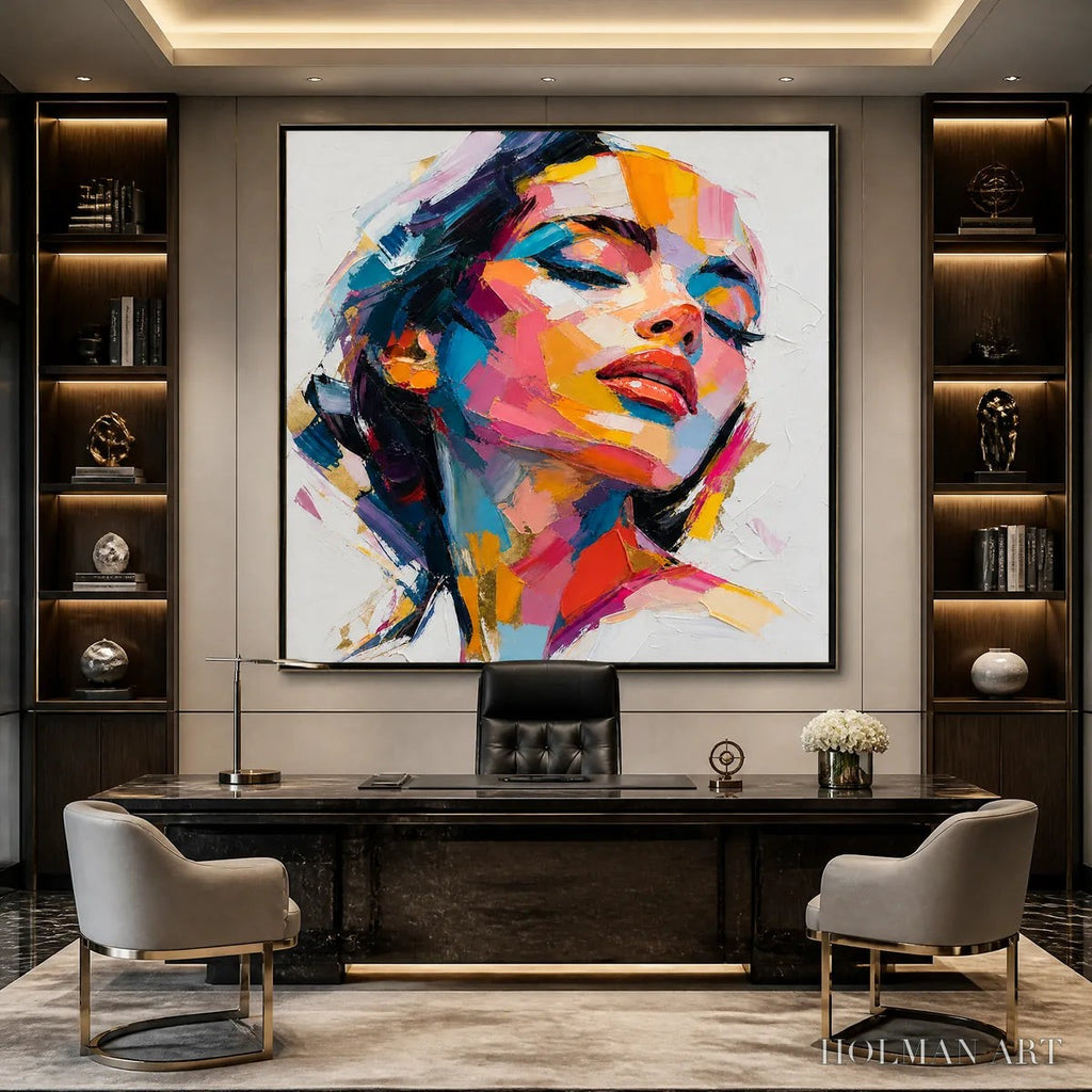 HOLMAN ART Neon Muse – Colorful Pop Art Female Portrait - image 2