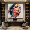 HOLMAN ART Neon Muse – Colorful Pop Art Female Portrait - image 2