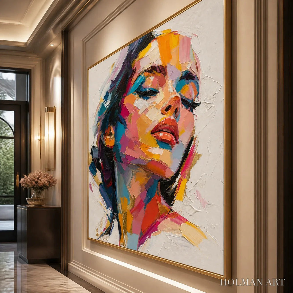 HOLMAN ART Neon Muse – Colorful Pop Art Female Portrait - image 4