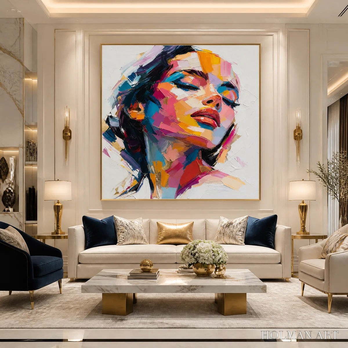 HOLMAN ART Neon Muse – Colorful Pop Art Female Portrait - image 6