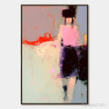 HOLMAN ART Urban Muse – Abstract Figurative Portrait Oil Painting - image 1