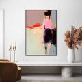 HOLMAN ART Urban Muse – Abstract Figurative Portrait Oil Painting - image 2
