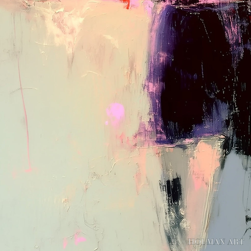 HOLMAN ART Urban Muse – Abstract Figurative Portrait Oil Painting - image 5