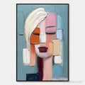 HOLMAN ART Composure – Textured Abstract Figurative Oil Painting - image 1