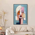 HOLMAN ART Composure – Textured Abstract Figurative Oil Painting - image 2