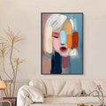HOLMAN ART Inner Gaze – Colorful Abstract Figurative Portrait Painting - image 2