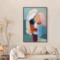 HOLMAN ART Visage Abstract Portrait | Thick Texture Impasto Oil Painting - image 2