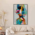 HOLMAN ART Kaleidoscope Soul – Colorful Abstract Portrait Impasto Style - image 2