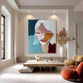 HOLMAN ART Quietude – Textured Abstract Portrait Palette Knife Oil Painting - image 2
