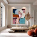 HOLMAN ART Inward – Abstract Figurative Portrait Painting with Thick Texture - image 2