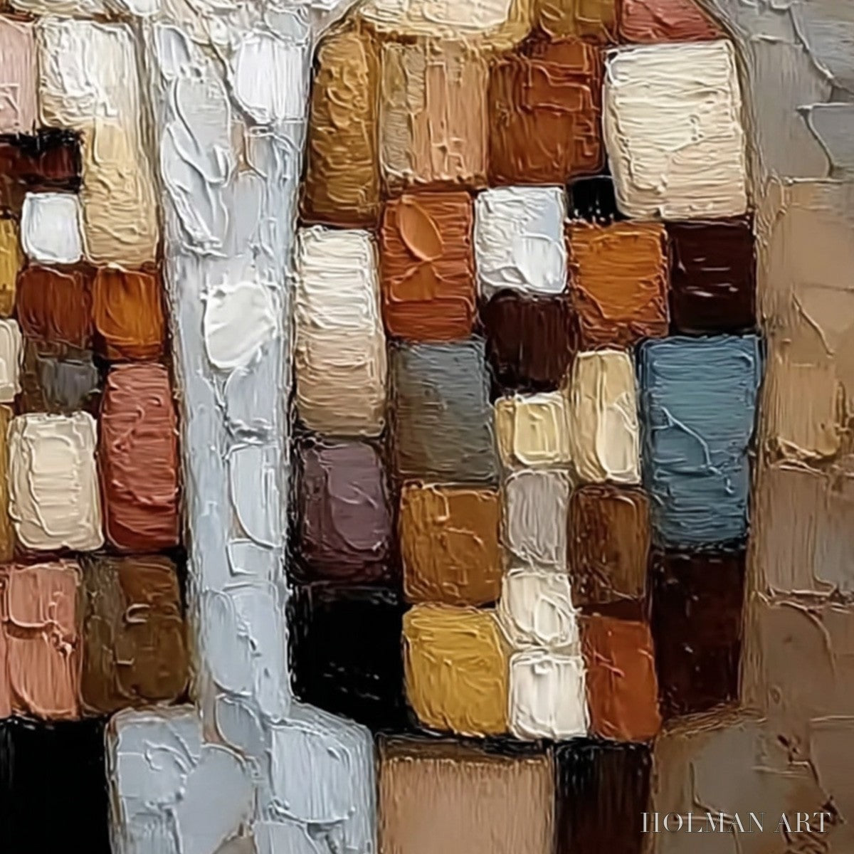 HOLMAN ART Kindred Spirits – Textured Impasto Figurative Portrait Oil Painting - image 5