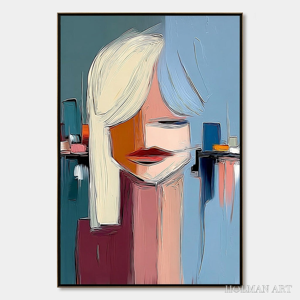 HOLMAN ART Urban Muse – Modern Abstract Portrait - image 1