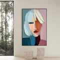 HOLMAN ART Fragmented Serenity – Colorful Abstract Portrait Impasto Oil Painting - image 2