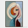 HOLMAN ART Inner World – Textured Abstract Figurative Portrait Painting - image 1