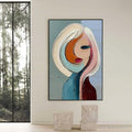 HOLMAN ART Inner World – Textured Abstract Figurative Portrait Painting - image 2