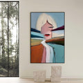 HOLMAN ART Eclat – Modern Abstract Portrait Oil Painting with Textured Brushstrokes - image 2