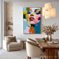 HOLMAN ART Kaleidoscope Soul – Colorful Abstract Impasto Portrait Oil Painting - image 2