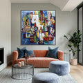 HOLMAN ART Urban Mosaic – Large Square Abstract Figurative - image 2