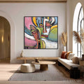 HOLMAN ART Kindred Spirits – Colorful Abstract Impasto Portrait Oil Painting - image 2