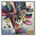 HOLMAN ART Kaleidoscope Soul – Large Colorful Abstract Portrait Impasto Painting - image 1