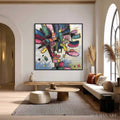 HOLMAN ART Kaleidoscope Soul – Large Colorful Abstract Portrait Impasto Painting - image 2