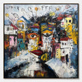 HOLMAN ART Urban Mindscape – Expressive Abstract Portrait Painting with Heavy Texture - image 1