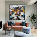 HOLMAN ART Urban Mindscape – Expressive Abstract Portrait Painting with Heavy Texture - image 2