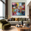 HOLMAN ART Static Mind – Colorful Abstract Impasto Portrait - image 2