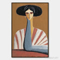 HOLMAN ART the Muse – Textured Figurative Portrait Oil Painting for Modern Decor - image 1