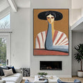 HOLMAN ART the Muse – Textured Figurative Portrait Oil Painting for Modern Decor - image 2