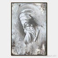 HOLMAN ART Elder'S Whisper – Minimalist Monochrome Figurative Portrait Painting - image 1