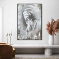 HOLMAN ART Elder'S Whisper – Minimalist Monochrome Figurative Portrait Painting - image 2