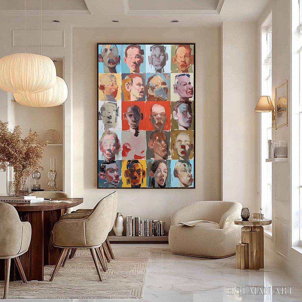HOLMAN ART Chorus of Faces – Expressive, Textured Portrait Series - image 5