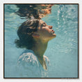HOLMAN ART Submerged Serenity – Figurative Underwater Portrait Oil Painting - image 1