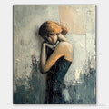 HOLMAN ART Inner Reflections – Textured Portrait Oil Painting - image 1