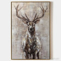 HOLMAN ART Majestic Stag – Textured Stag Painting, Vertical - image 1