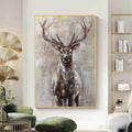 HOLMAN ART Majestic Stag – Textured Stag Painting, Vertical - image 2