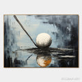HOLMAN ART Stroke of Genius – Textured Golf Still Life Oil Painting - image 1