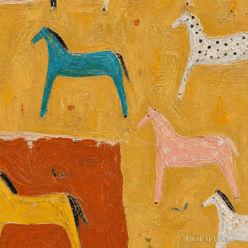 HOLMAN ART Joyful Horse – Colorful Horse Pattern Painting - image 3