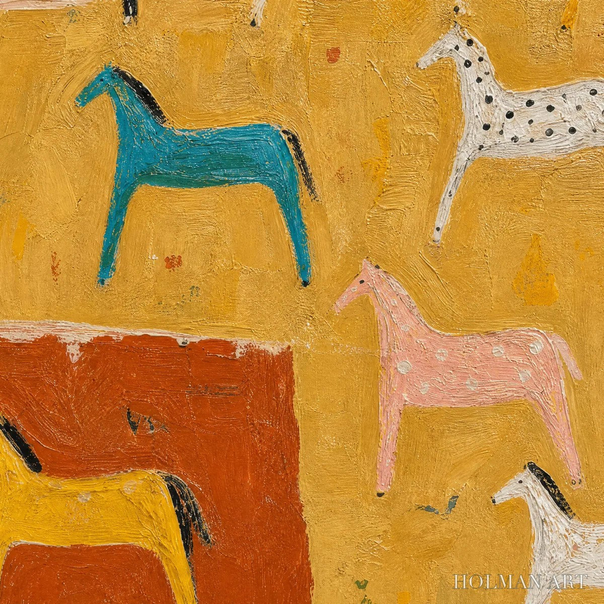 HOLMAN ART Joyful Horse – Colorful Horse Pattern Painting - image 3