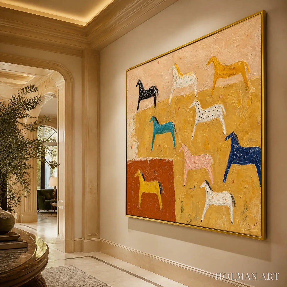 HOLMAN ART Joyful Horse – Colorful Horse Pattern Painting - image 5