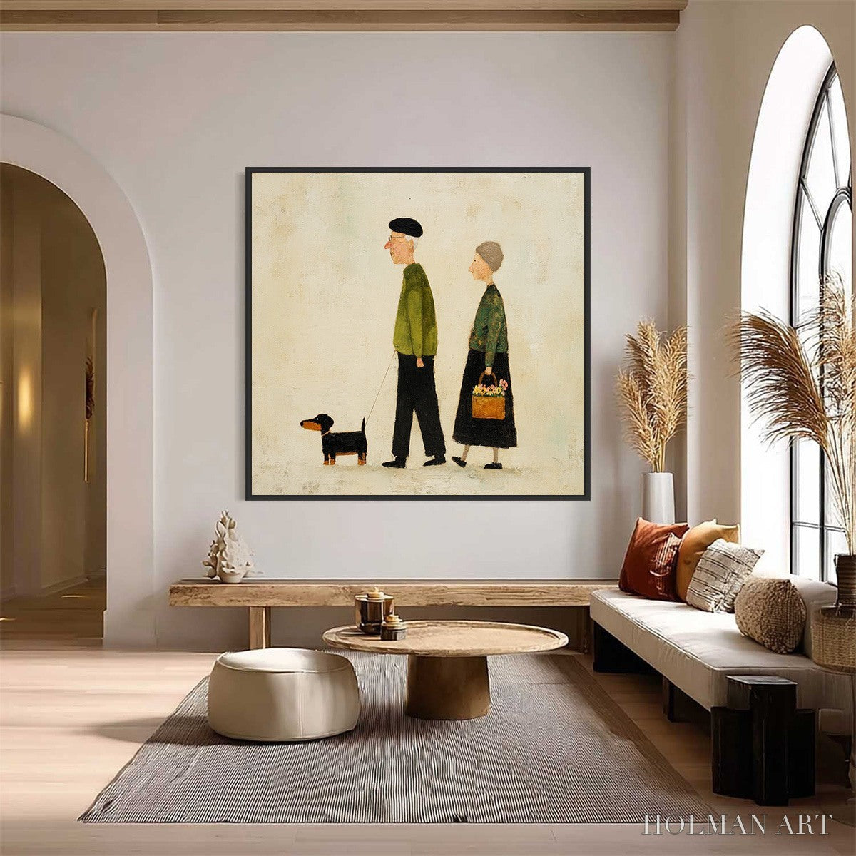 HOLMAN ART A Lifetime'S Walk – Charming Figurative Art of an Elderly Couple and Their Dog - image 6